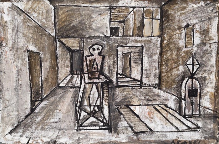 Perspectiva. Augusto Torres (1913-1992). Óleo sobre tela. 48,5 x 32,5 cm. Nº inv. 5102. - Nuevos Ingresos 2010-2011 - Museo Nacional de Artes Visuales